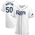 Tampa Bay Rays #50 Charlie Morton White HeidiMiller Home Jersey