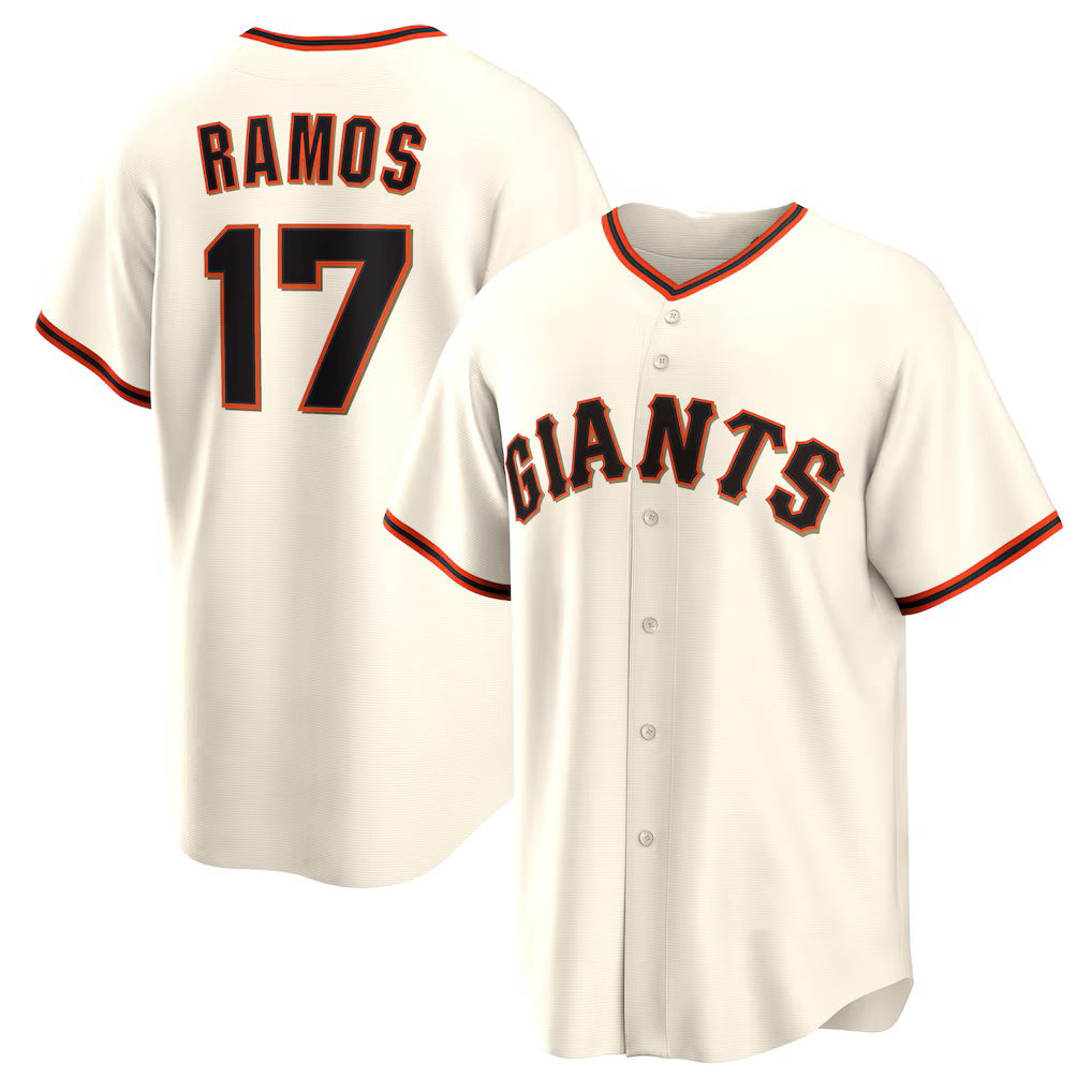 San Francisco Giants #17 Heliot Ramos Cream HeidiMiller Home Replica Jersey