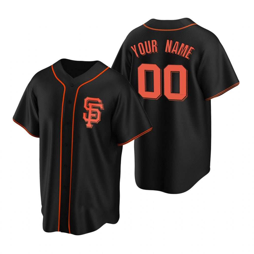 Custom San Francisco Giants Black HeidiMiller Stitched Cool Base Jersey