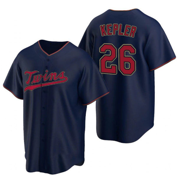 Minnesota Twins #26 Max Kepler Navy HeidiMiller Cool Base Stitched Jersey