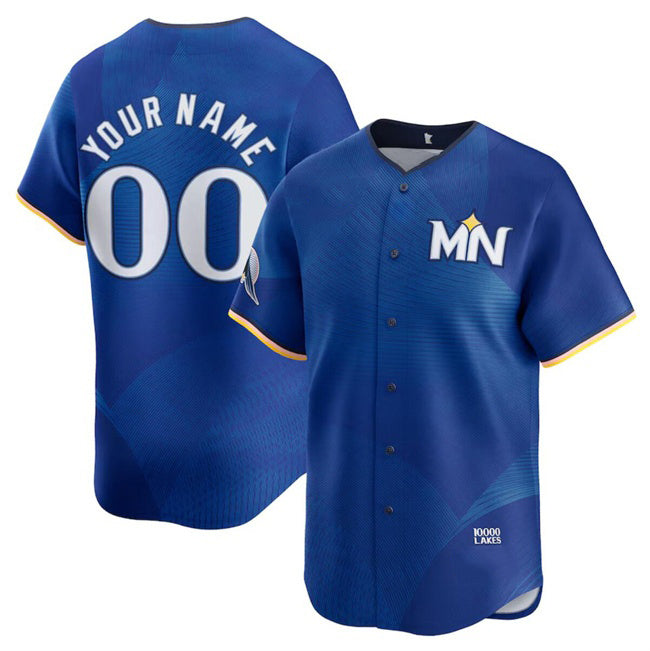 Custom Minnesota Twins Active Player Royal HeidiMiller 22024 City Connect Limited Stitched Jersey