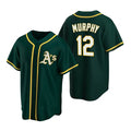 Oakland Athletics #12 Sean Murphy Green HeidiMiller Cool Base Stitched Jersey