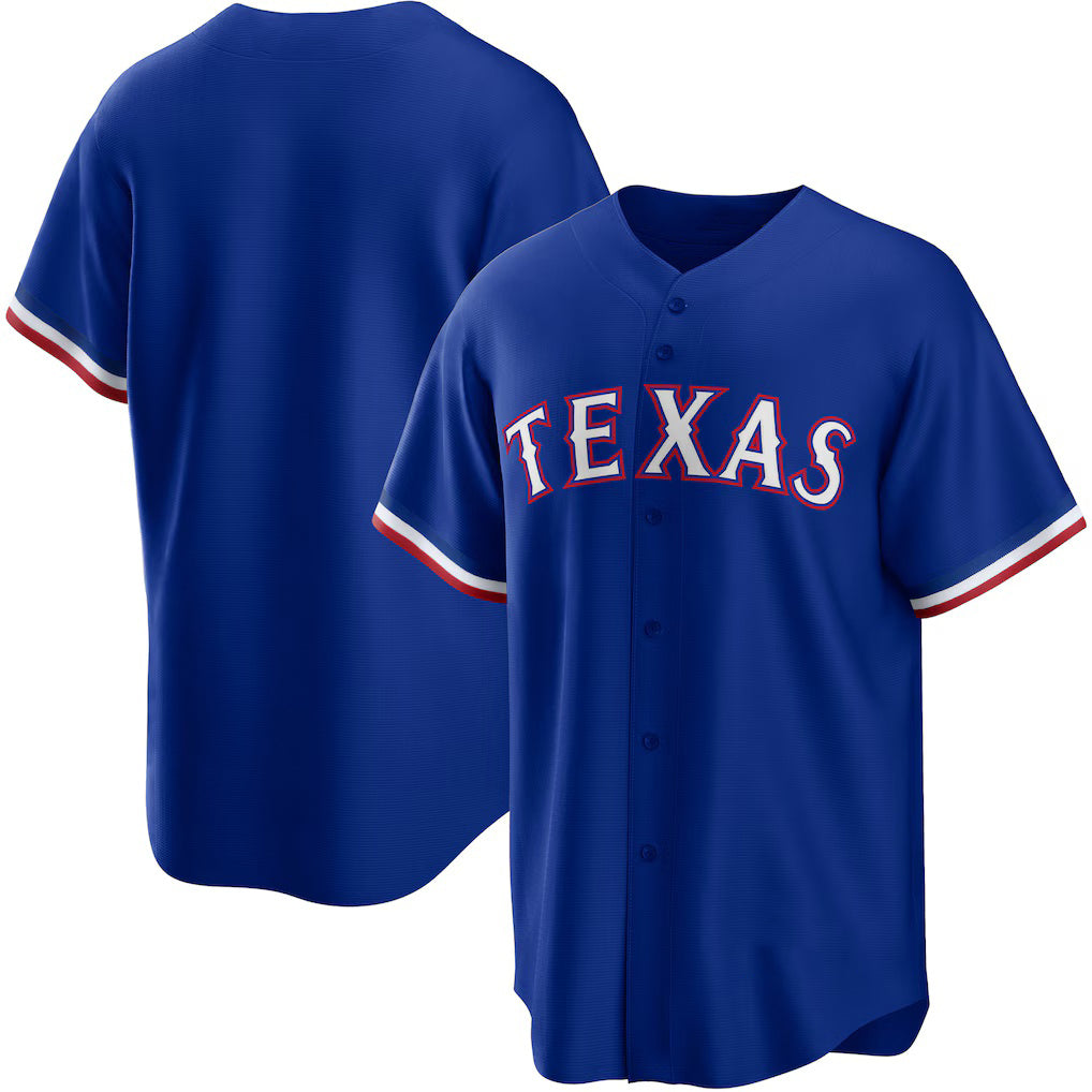 Texas Rangers Royal HeidiMiller Alternate Replica Team Logo Jersey