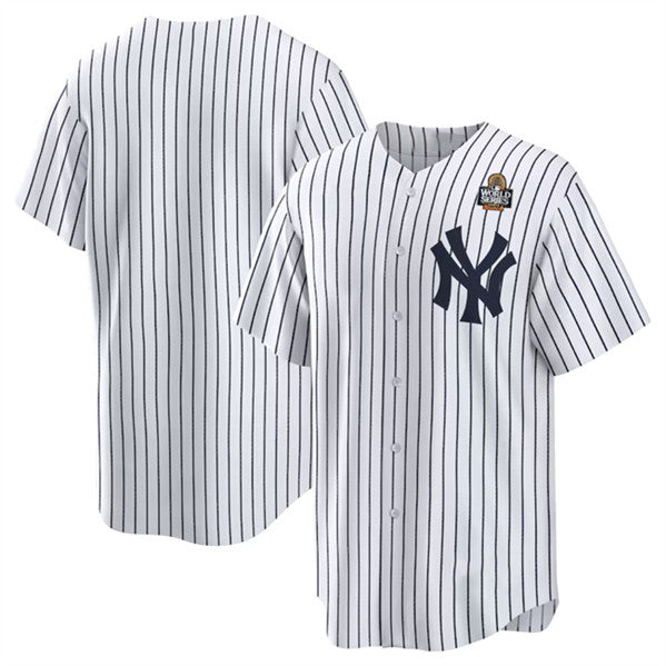 New York Yankees Blank White HeidiMiller 2024 World Series Cool Base Stitched Jersey