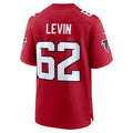 A.Falcons #62 Corey Levin Red HeidiMiller Team Game Jersey