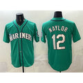 Seattle Mariners #12 Josh Naylor Aqua HeidiMiller Limited Stitched jersey