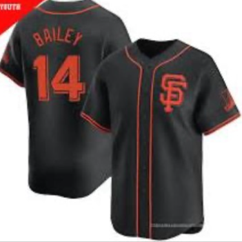 San Francisco Giants #14 Patrick Bailey Black 2024 Black HeidiMiller Alternate Limited Stitched Jersey