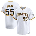 Pittsburgh Pirates #55 Jason Delay White HeidiMiller Home Limited Player Jersey