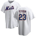 New York Mets #23 David Peterson White HeidiMiller Cool Base Stitched Jersey