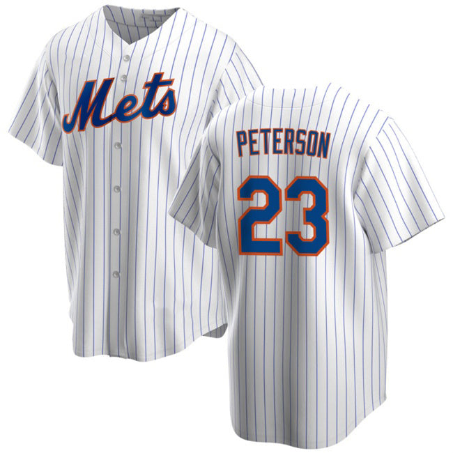 New York Mets #23 David Peterson White HeidiMiller Cool Base Stitched Jersey