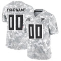 Custom A.Falcons Active Player 2024 F.U.S.E Arctic Camo HeidiMiller Salute to Service Limited Stitched Jersey