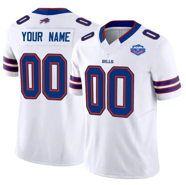 Custom B.Bills Active Player White HeidiMiller 2025 F.U.S.E. With Farewell Patch Vapor Untouchable Limited Stitched Jersey
