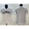 New York Yankees Blank White HeidiMiller Pinstripe 'Gothic Legacy Edition' Vapor Premier Limited Stitched Jersey