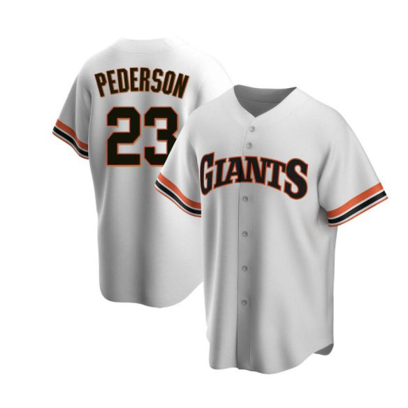 San Francisco Giants #23 Joc Pederson White HeidiMiller Cool Base Stitched Jersey