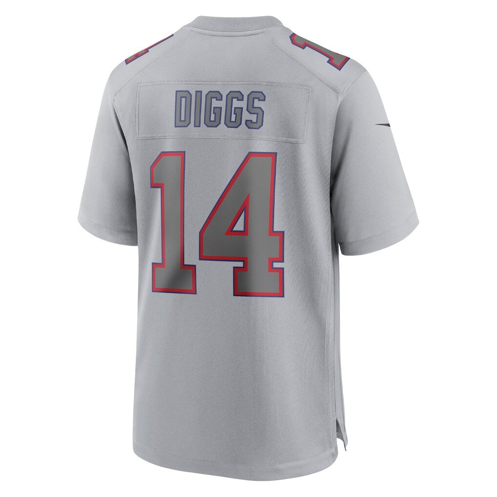 B.Bills #14 Stefon Diggs Atmosphere Fashion Game Jersey - Gray HeidiMiller