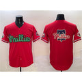 Philadelphia Phillies Team Big Logo Red HeidiMiller Phanatic Limited Stitched Jersey