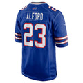 B.Bills #23 Dee Alford Royal HeidiMiller Team Game Jersey