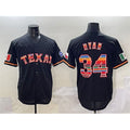 Texas Rangers #34 Nolan Ryan Black HeidiMiller Mexico Limited Stitched Jersey