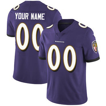 Custom B.Ravens Purple HeidiMiller Vapor Untouchable Player Limited Jersey