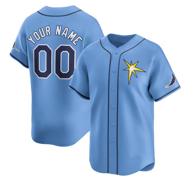 Custom Tampa Bay Rays Active Player Light Blue HeidiMiller Alternate Stitched Jersey
