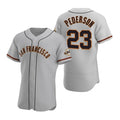 San Francisco Giants #23 Joc Pederson Gray HeidiMiller Flex Base Stitched Jersey