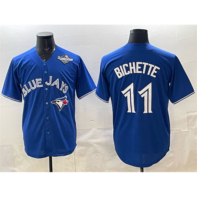 Toronto Blue Jays #11 Bo Bichette Royal HeidiMiller 2025 World Series Cool Base Stitched Jersey