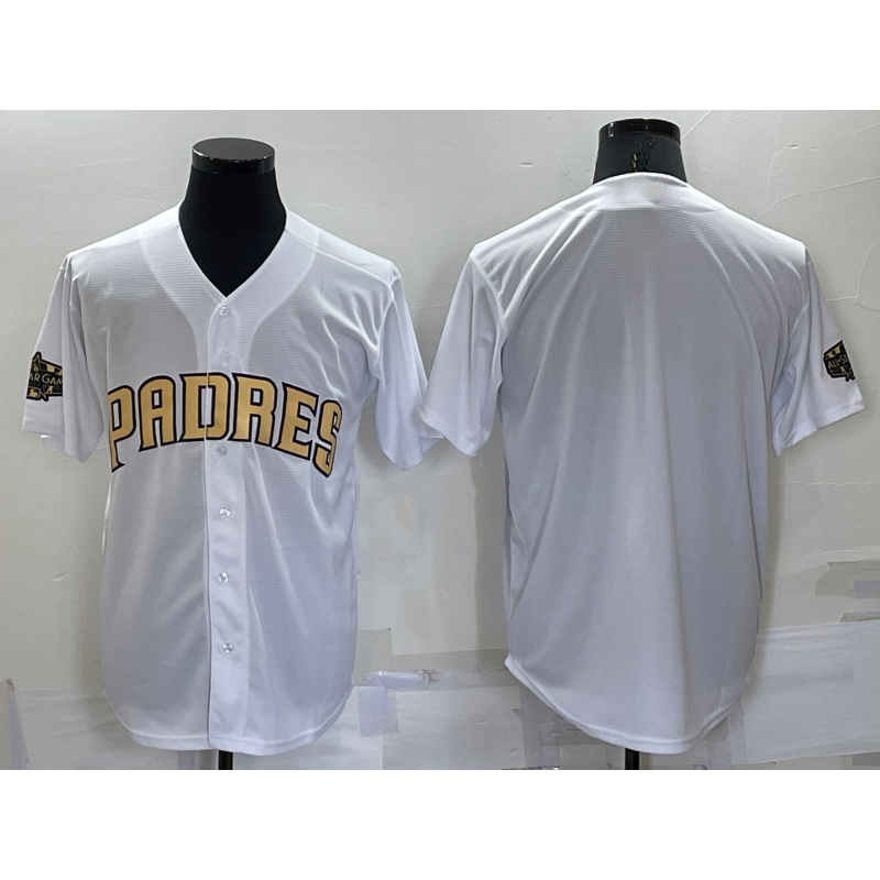 San Diego Padres Blank White HeidiMiller 2022 All Star Stitched Cool Base Jersey
