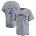 Toronto Blue Jays #2 Justin Turner Gray HeidiMiller Cool Base Stitched Jersey