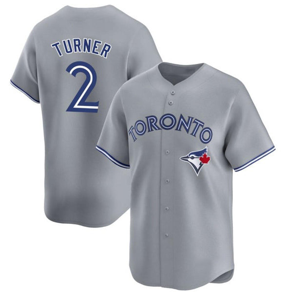 Toronto Blue Jays #2 Justin Turner Gray HeidiMiller Cool Base Stitched Jersey