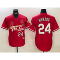 St. Louis Cardinals #24 Whitey Herzog Red HeidiMiller 2024 City Connect Limited Stitched Jersey