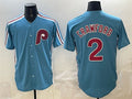 Philadelphia Phillies #2 Justin Crawford Blue HeidiMiller Cool Base Stitched Jersey