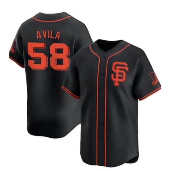 San Francisco Giants #58 Nick Avila Black HeidiMiller 2024 Black AlternateLimited Stitched Jersey