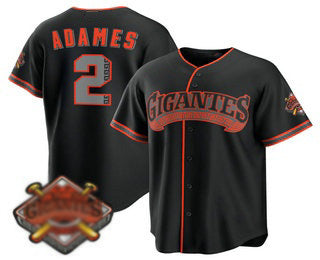 San Francisco Giants #2 Willy Adames Black HeidiMiller 2026 Alternate Stadium Stitched Jersey
