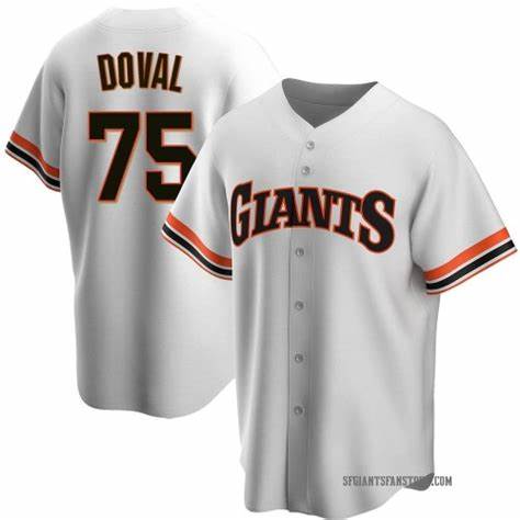 San Francisco Giants #75 Camilo Doval White HeidiMiller Cool Base Stitched Jersey
