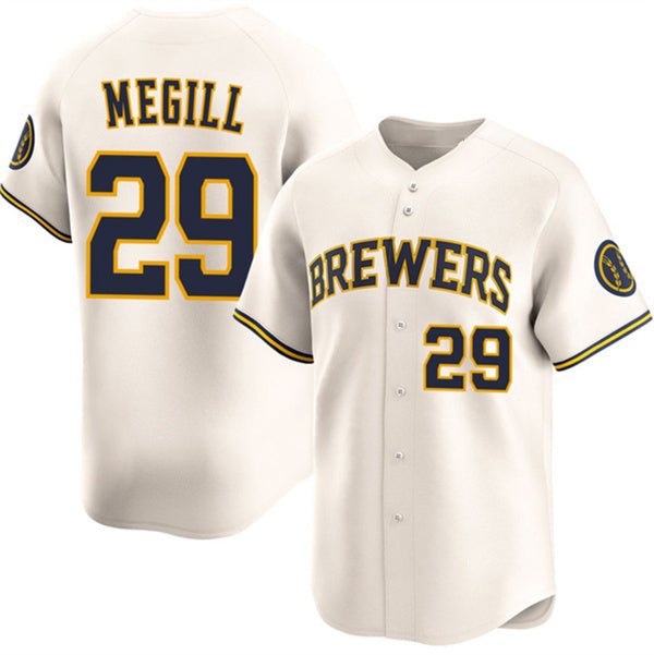 Milwaukee Brewers #29 Trevor Megill Cream HeidiMiller 2025 Limited Stitched Jersey