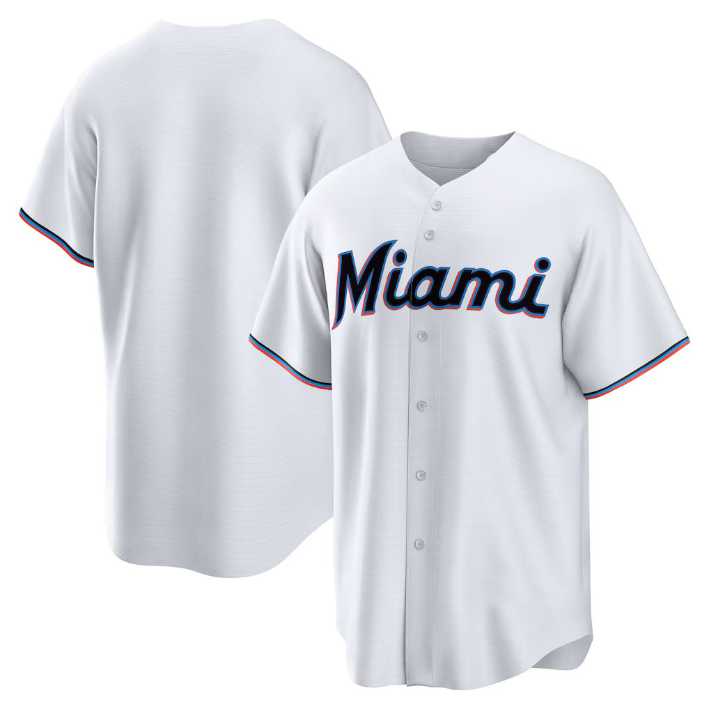 Miami Marlins White HeidiMiller Home Replica Team Jersey