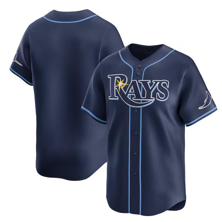 Tampa Bay Rays Blank Navy HeidiMiller Away Limited Stitched Jersey