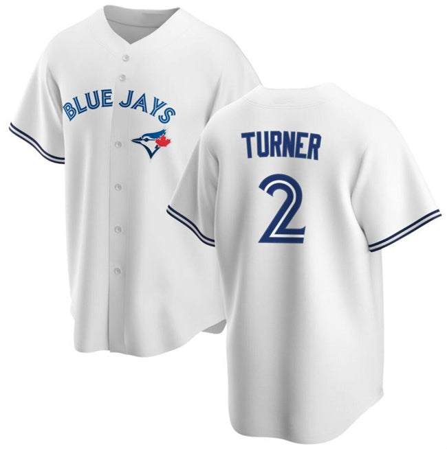 Toronto Blue Jays #2 Justin Turner White HeidiMiller Cool Base Stitched Jersey