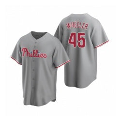 Philadelphia Phillies #45 Zack Wheeler Gray HeidiMiller Road Stitched Jersey