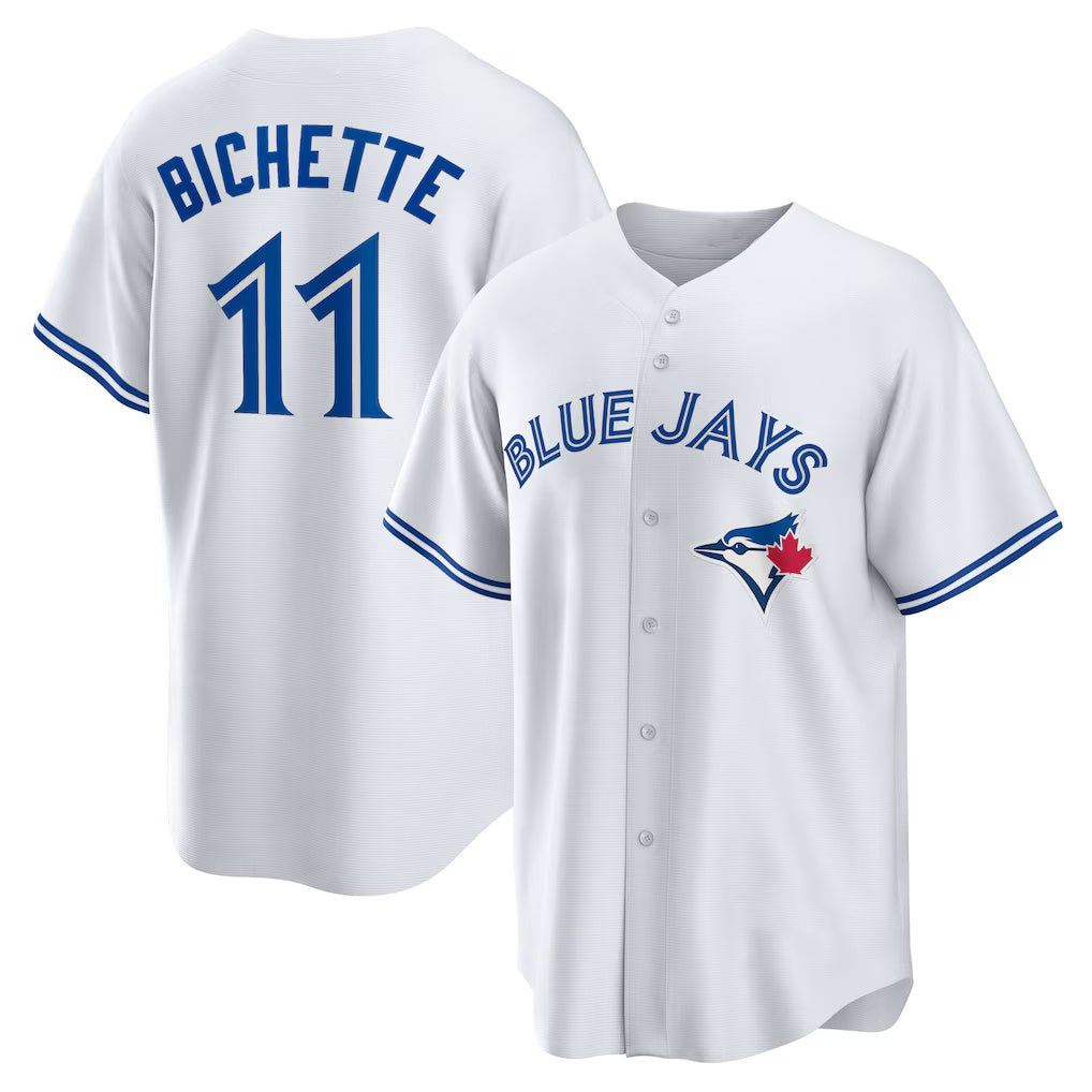 Toronto Blue Jays #11 Bo Bichette White HeidiMiller Replica Player Jersey