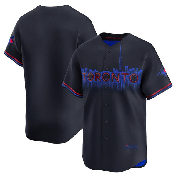 Toronto Blue Jays Blank Black HeidiMiller 2024 City Connect Limited Stitched Jersey