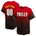 Custom Philadelphia Phillies Active Player Red HeidiMiller 2024 City Connect Limited Stitched Jersey