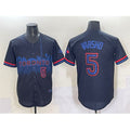 Toronto Blue Jays #5 Daulton Varsho Navy HeidiMiller 2024 City Connect Limited Stitched Jersey