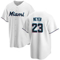 Miami Marlins #23 Max Meyer White HeidiMiller Cool Base Stitched Jersey