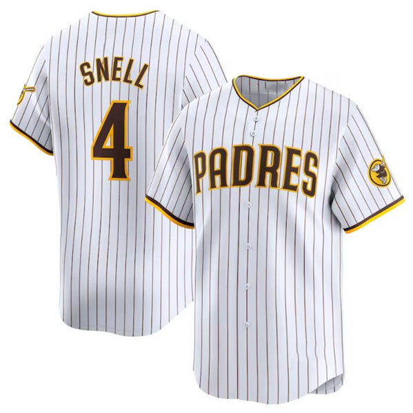 San Diego Padres #4 Blake Snell White HeidiMiller 2024 Home Limited Stitched Jersey