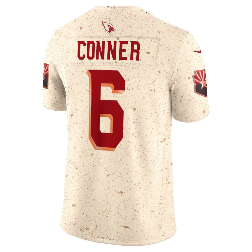 A.Cardinals #6 James Conner Natural HeidiMiller 2025 Rivalries Collection Limited Jersey