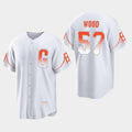 San Francisco Giants #57 Alex Wood White HeidiMiller 2021 City Connect Jersey