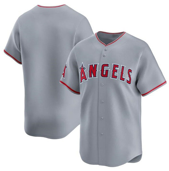 Los Angeles Angels Blank Gray HeidiMiller Away Limited Stitched Jersey