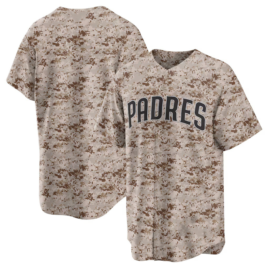 San Diego Padres Camo HeidiMiller USMC Alternate Replica Team Jersey