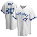 Toronto Blue Jays #30 Alejandro Kirk White HeidiMiller Home Cooperstown Collection Player Jersey 2